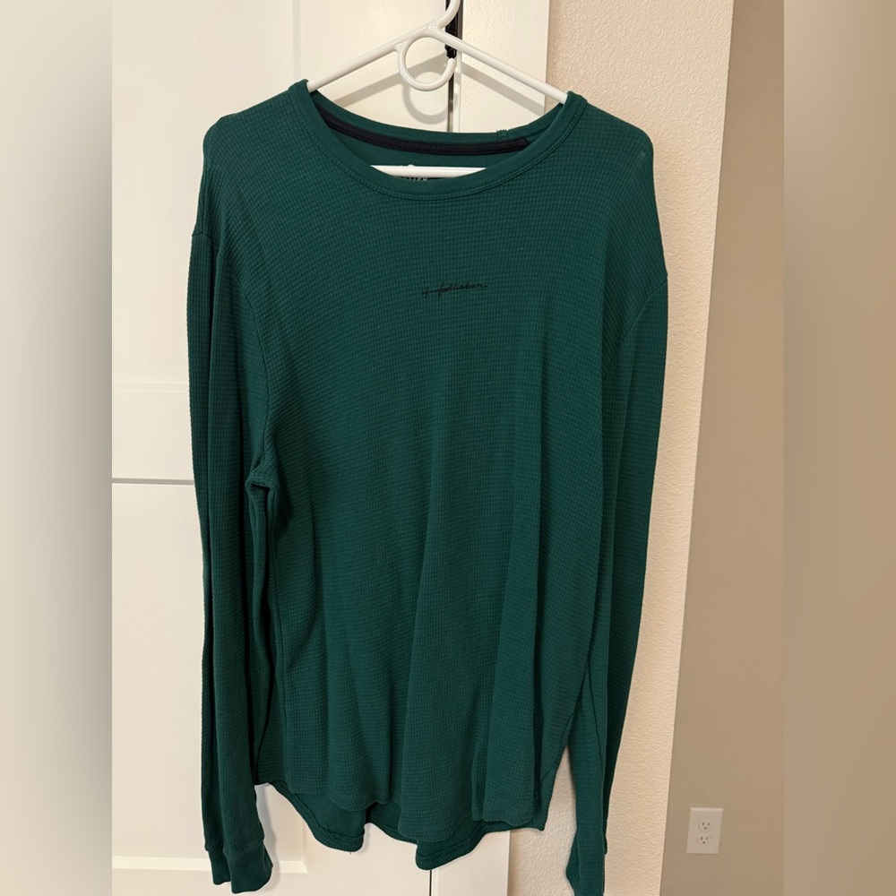 Men’s Hollister Green Must-Have Long Sleeve XL